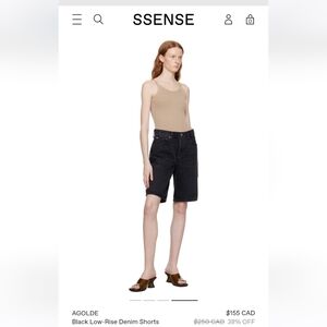 AGolde Jort - denim shorts